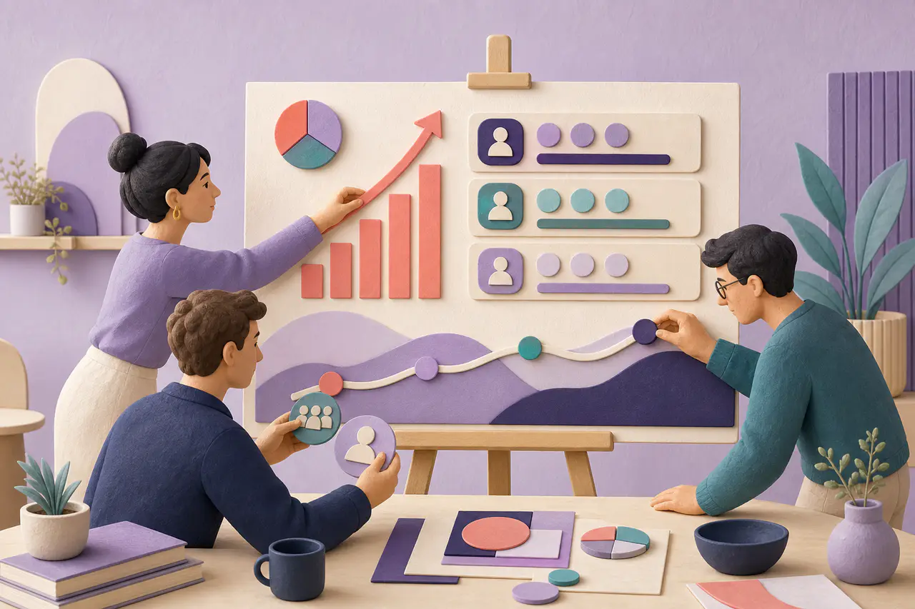Product manager and QA team validating release pipeline criteria from a structured SOP board